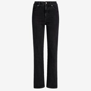 Express High Waisted Black Rhinestone Button
Modern Straight Jeans Size 14